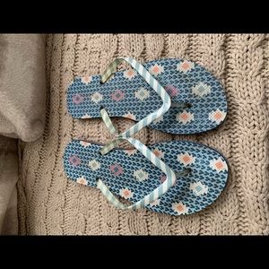 Vera Bradey blue Flip Flops